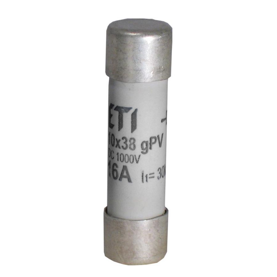 Cylindrische zekering CH 10x38 1A 1000V gPV DC VVE=10