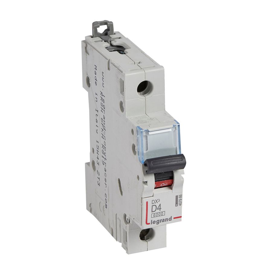 Installatieautomaat DX³ 6000A/10kA 1-polig D-karakteristiek 4A