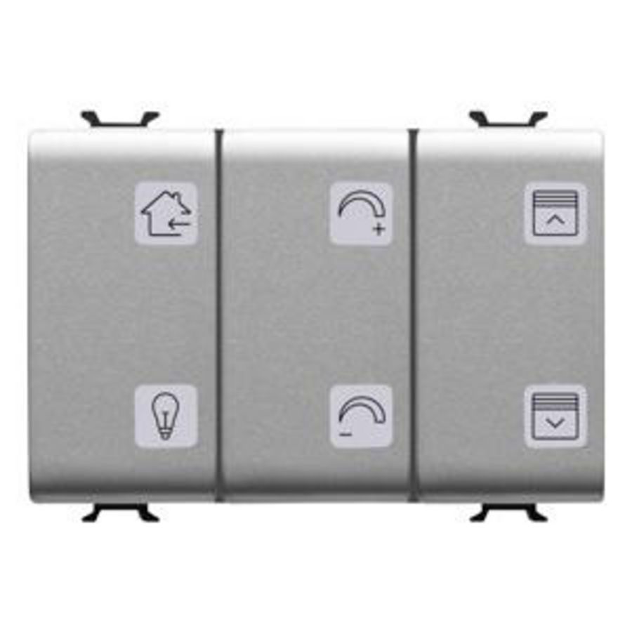 DRUKKNOPPANEEL MET UITWISSELBARE SYMBOLEN-KNX-6 KANALEN