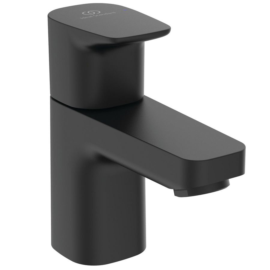 Toiletkrn 1-gats eenhendel koud water silk black Ceraplan