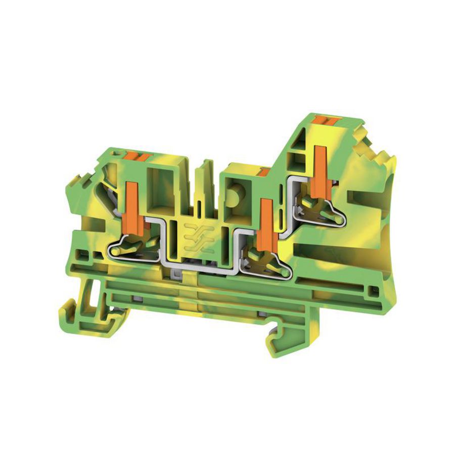 Aardklem PE PUSH IN groen/geel 4mm² 1000V 2847750000 VVE=50