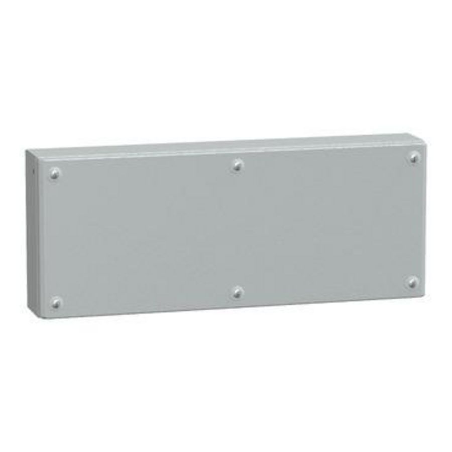IndustriEle doos Volle deur 200x500x80mm IP66 / IK10 RAL7035