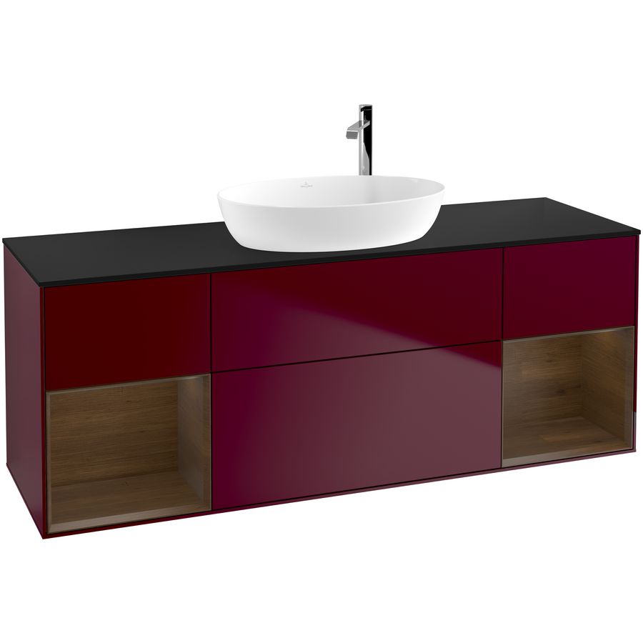 Wastafelonderkast Finion 1600x603x501mm Peony Matt Lacquer F982GNHB