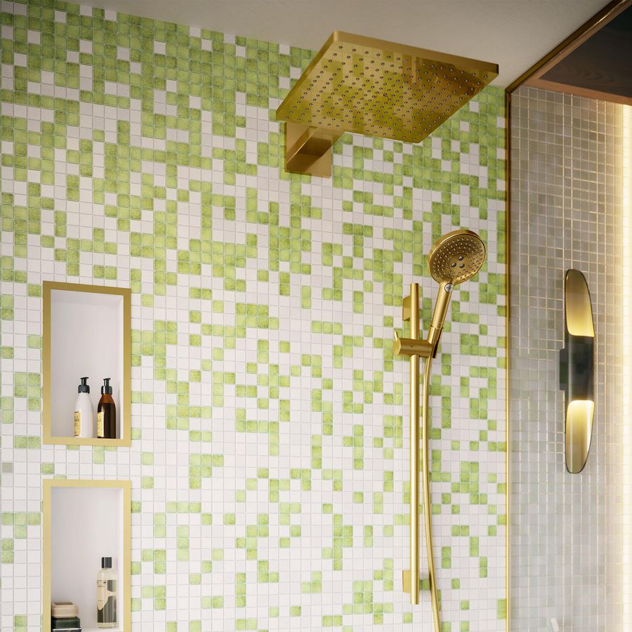 Hoofddouche 300 1 straalsoort EcoSmart wand Polished Gold Optic Raindance E