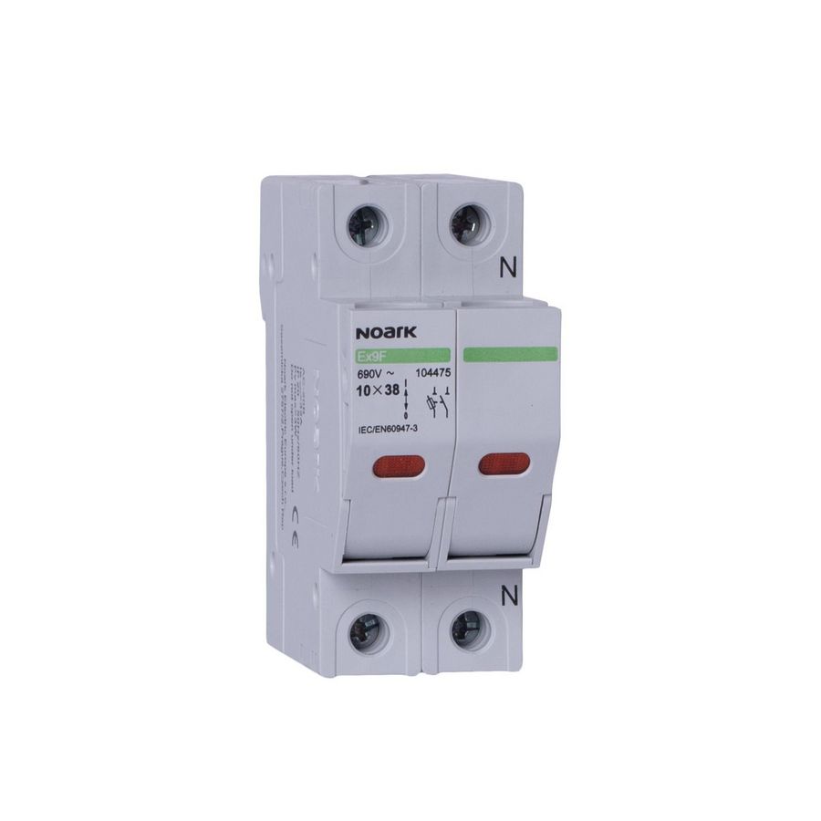 Zekeringhouder voor zekering 10x38mm 1P 32A