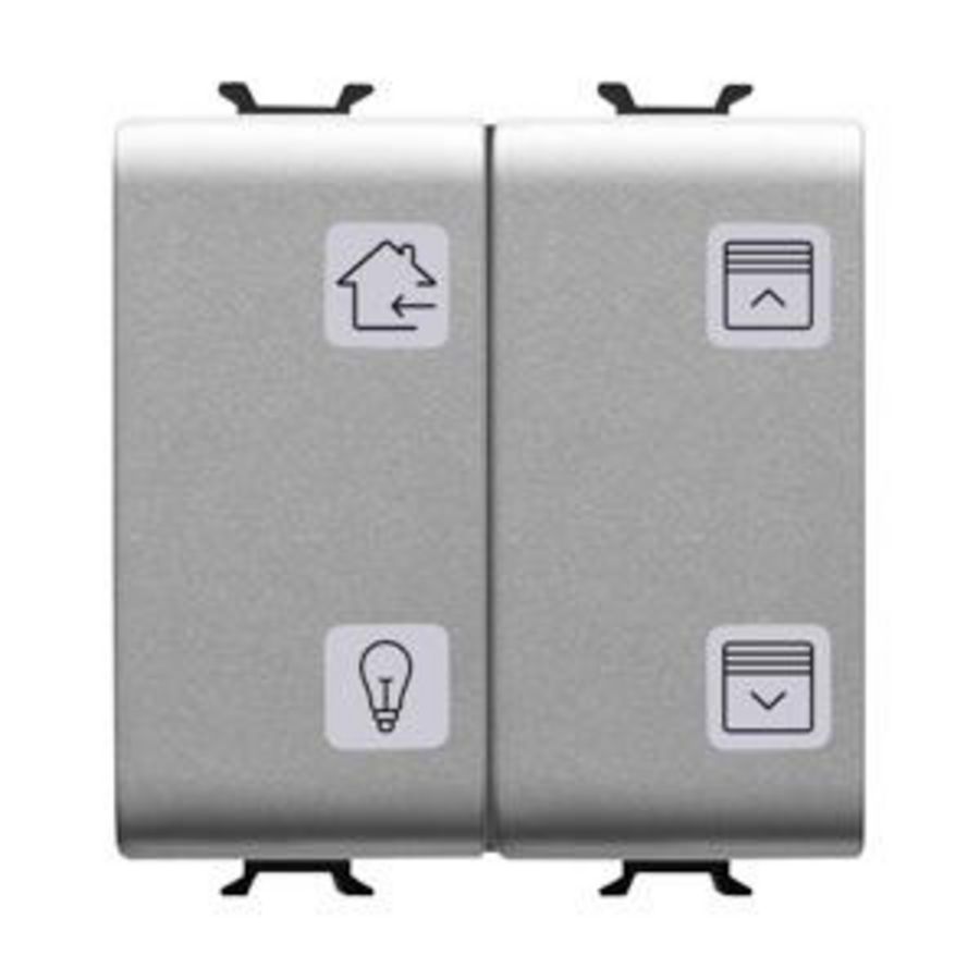 DRUKKNOPPANEEL MET UITWISSELBARE SYMBOLEN-KNX-4 KANALEN