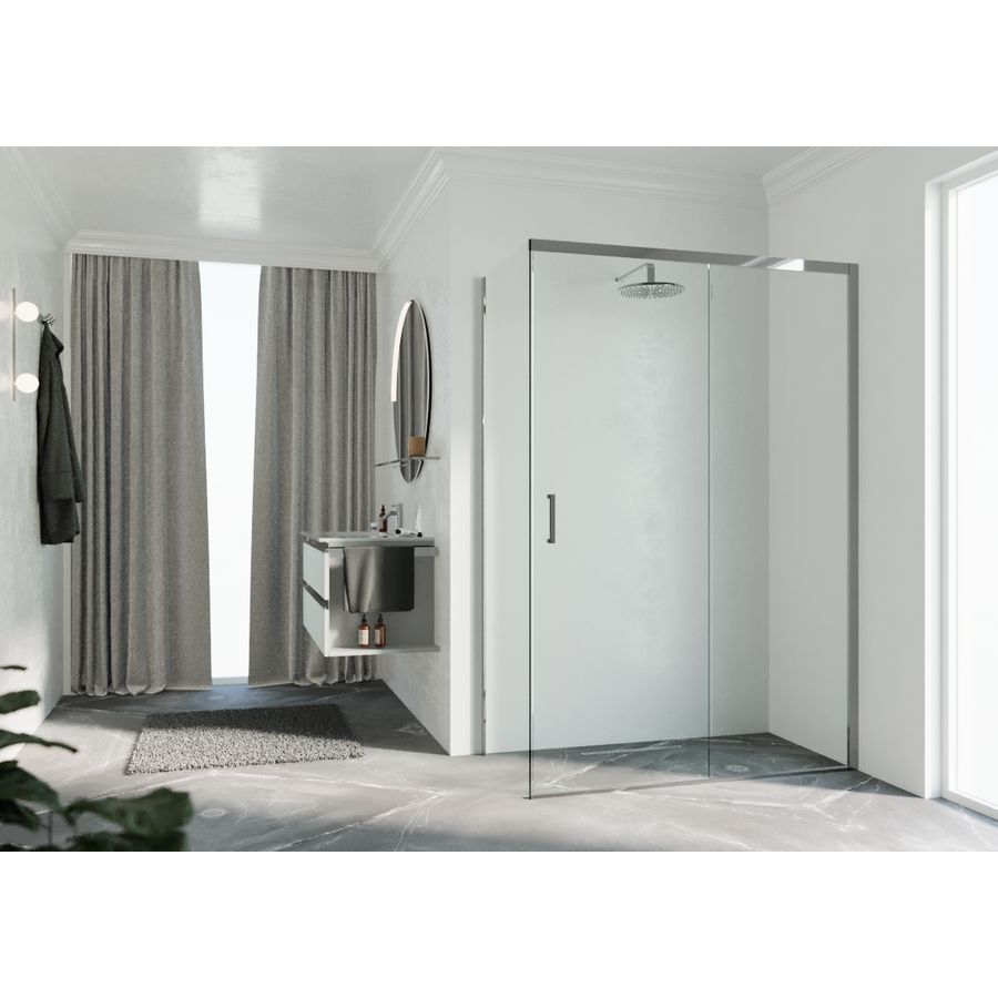 Deur Zeph 2.0 Ph 114 Link VeR114-117 Cm Helder Glas Chroom