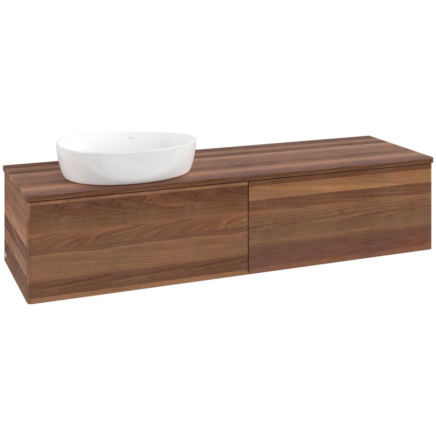Wastafelonderkast Antao 1600x360x500mm Warm Walnut L37012HM