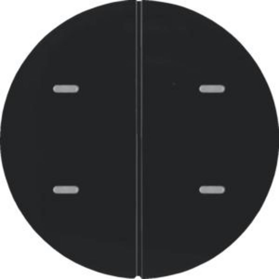 Drukknop opzetmodule 2-v R zwart