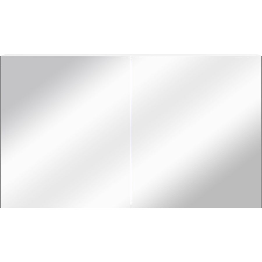 Rosella spiegelkast 1200mm alu look 2xdeur dubbel gespiegeld