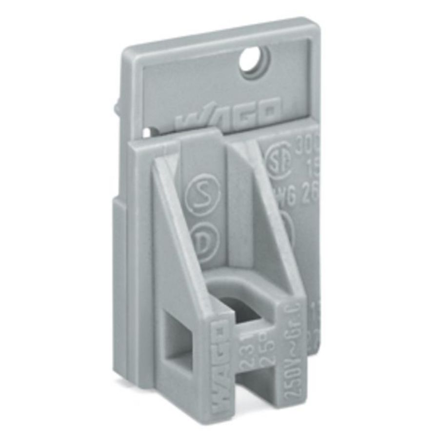 Afsluitplaat opklikbaar 1,5mm grijs 741-906 VVE=100