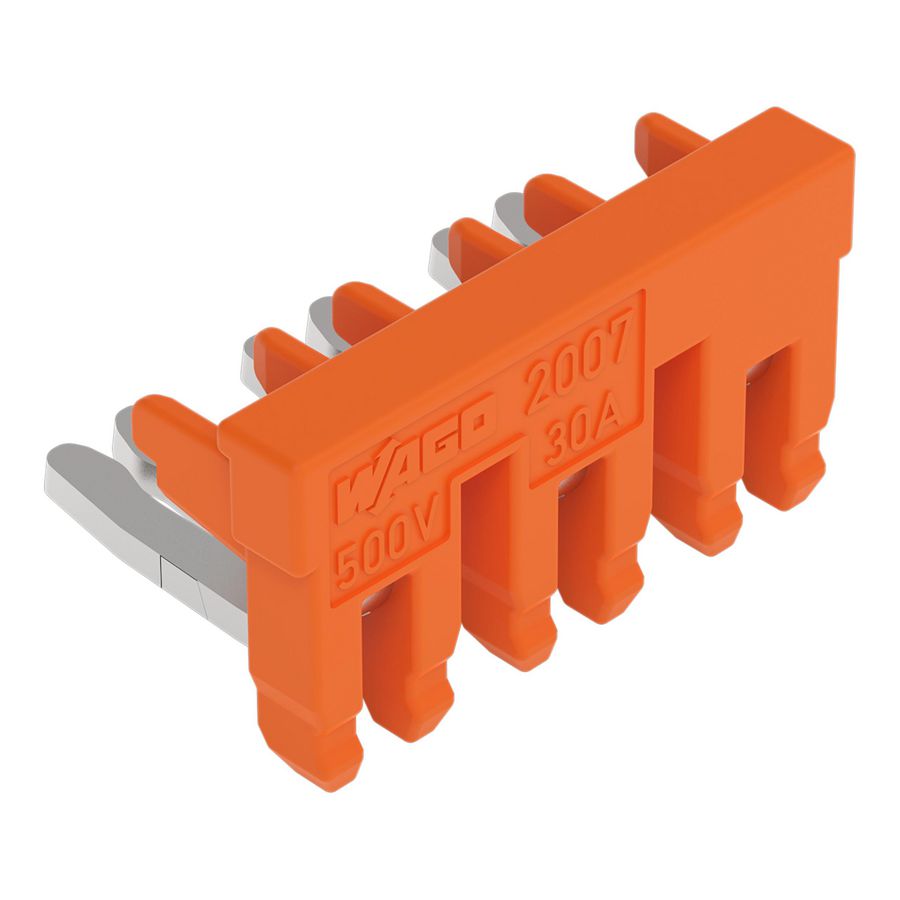 Schakelbrug 3-voudig geisoleerd oranje VVE=10