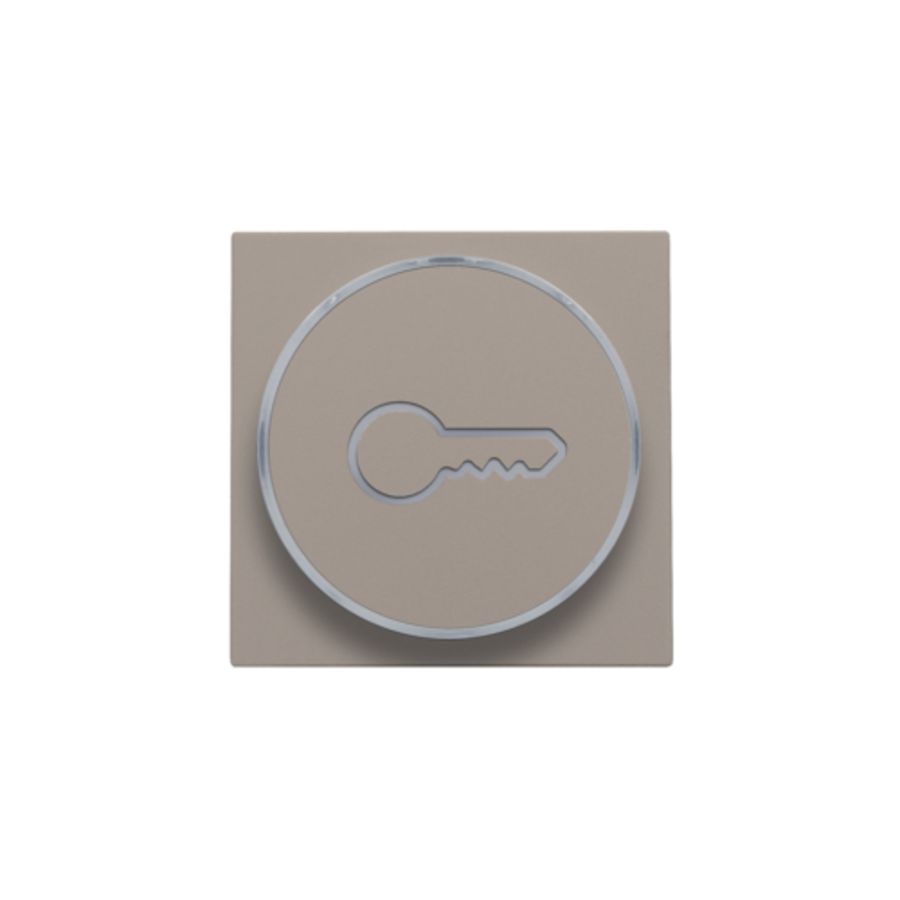 Afwerkingsset doorschijnende ring sleutelsymb. 6A bronze c.