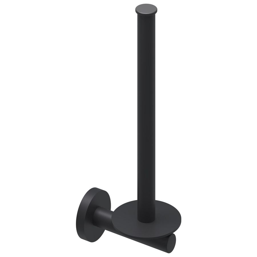 Reserverolhouder wand 2 rollen mat zwart