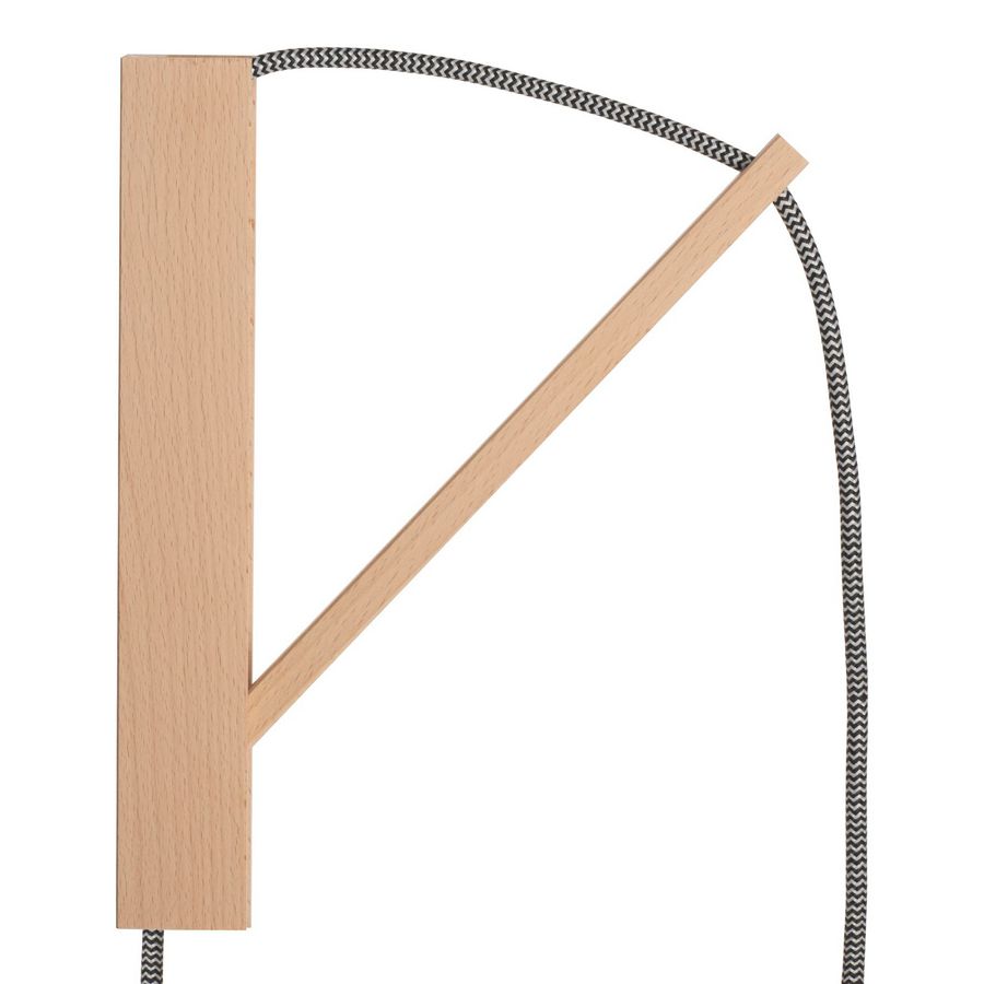 Muurbevestiging met verstelbare arm 24.5cm hout
