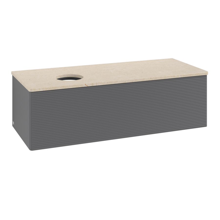 Wastafelonderkast Antao 1200x360x500mm Antr. Matt Lacquer L33113GK