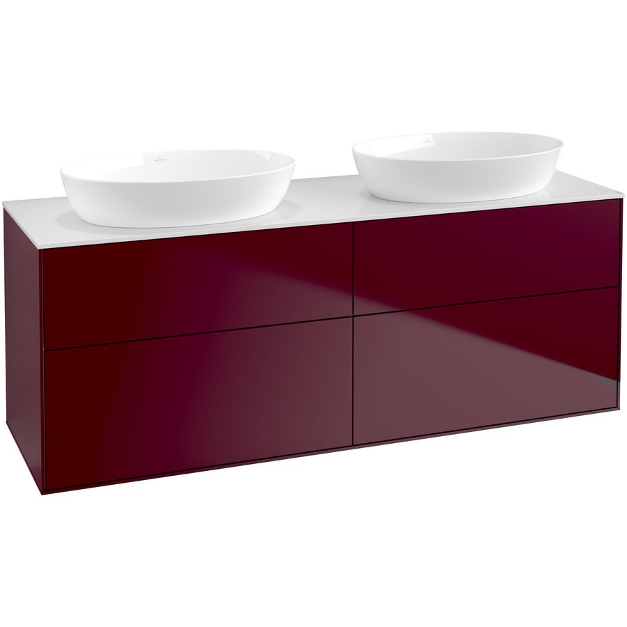 Wastafelonderkast Finion 1600x603x501mm Peony Matt Lacquer FA8100HB