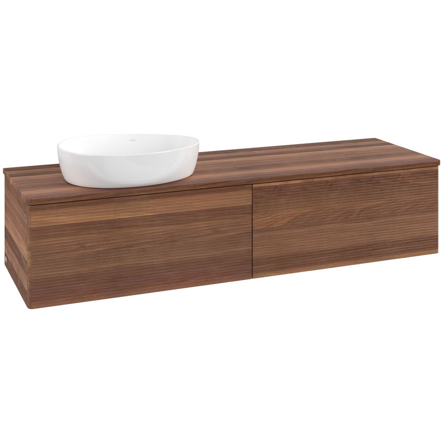 Wastafelonderkast Antao 1600x360x500mm Warm Walnut L37112HM