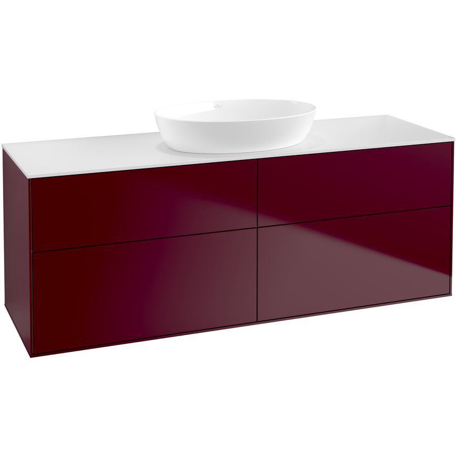 Wastafelonderkast Finion 1600x603x501mm Peony Matt Lacquer FA9100HB