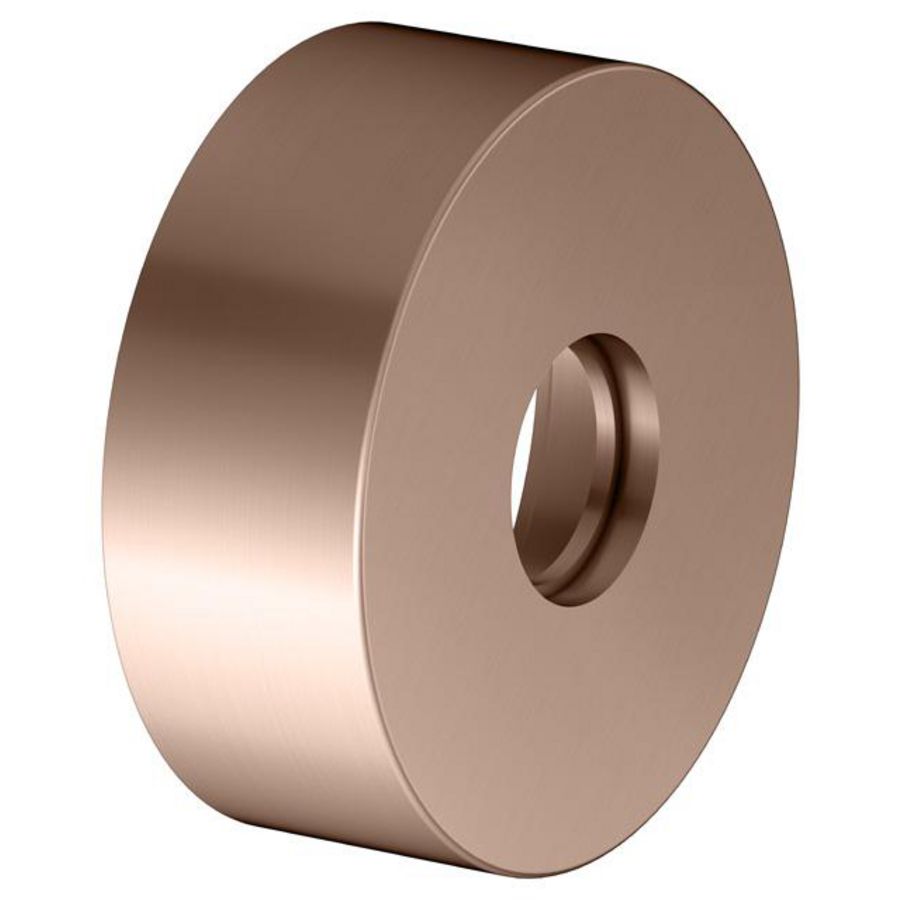 Verlengingsrozet rond baduitloop/slangansl. hoogte 25mm roo