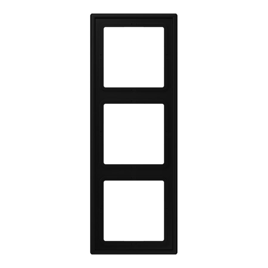 Afdekraam grafiet zwart 3-voudig LS-ZERO