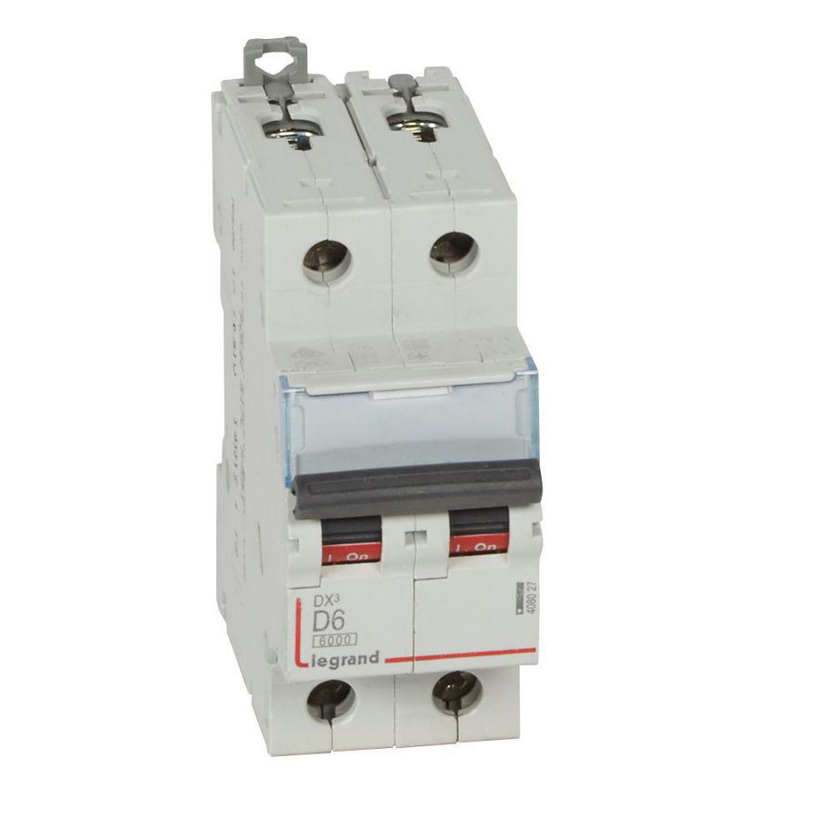 Installatieautomaat DX³ 6000A/10kA 2-polig D-karakteristiek 6A