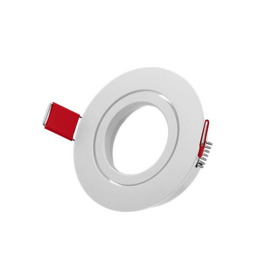 Inbouwarmatuur 50mm rond ø84mm verstelbaar wit