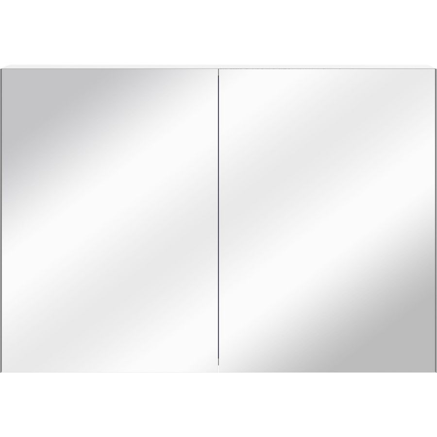 Sonia spiegelkast 1000mm alu look 2xdeur dubbel gespiegeld