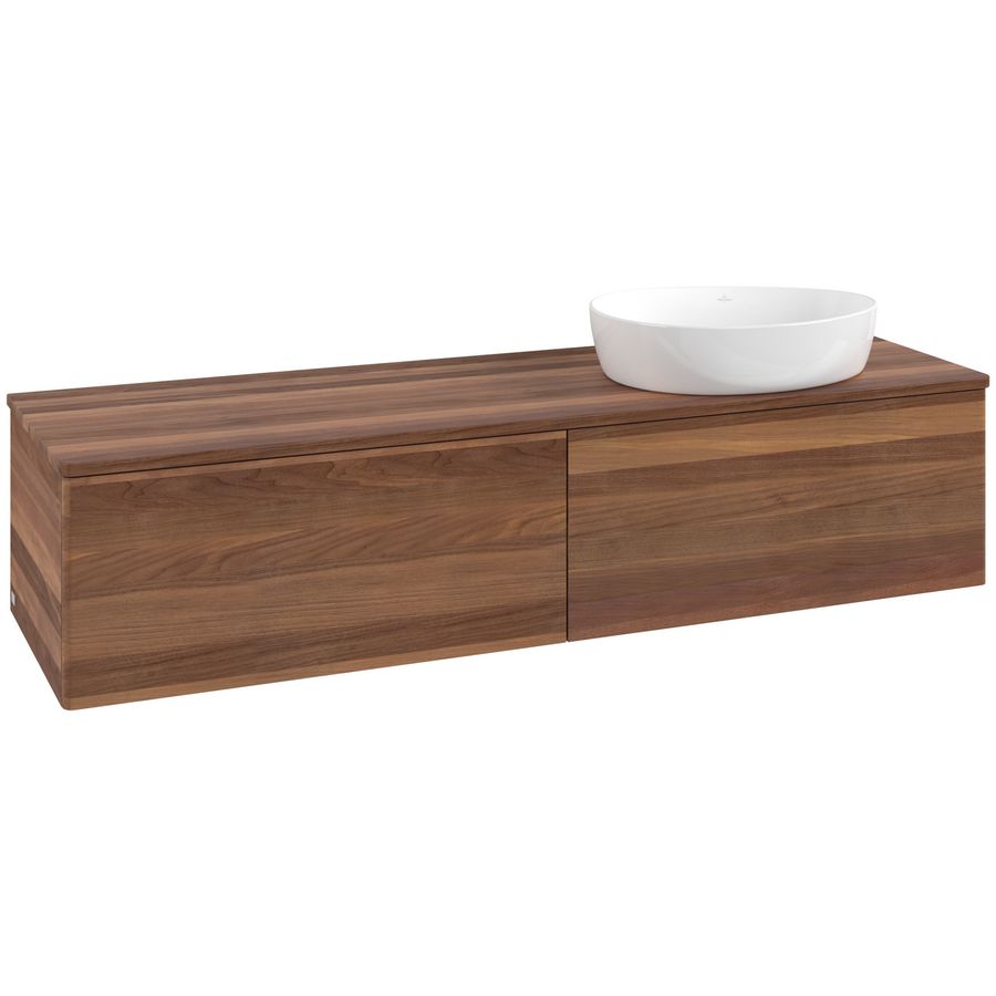 Wastafelonderkast Antao 1600x360x500mm Warm Walnut L38012HM