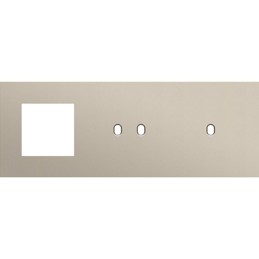 Afdekplaat 3-voud horiz. 71mm centerafst. 166-57722