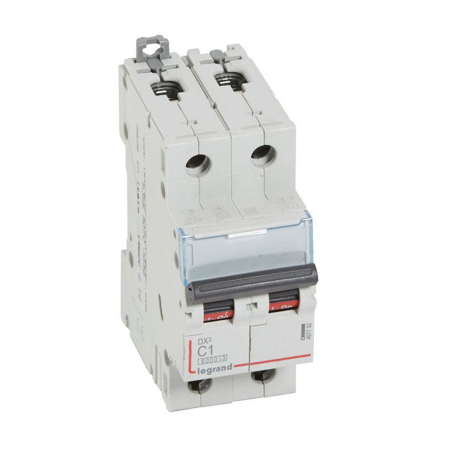 Installatieautomaat DX³ 6000A/10kA 2-polig C-karakteristiek 1A