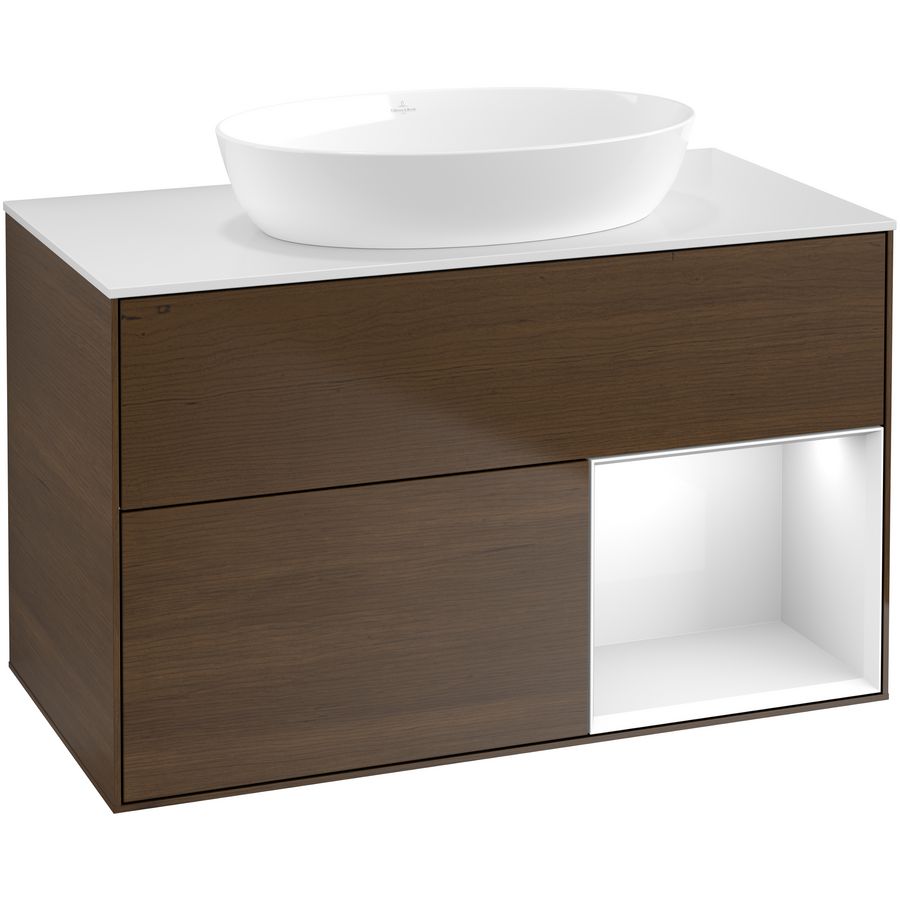 Wastafelonderkast Finion 1000x603x501mm W.Veneer FA21GFGN