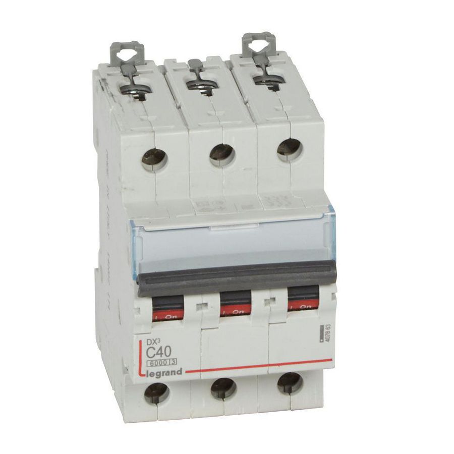 Installatieautomaat DX³ 6000A/10kA 3-polig C-karakteristiek 40A