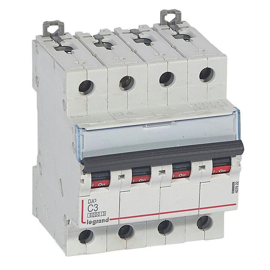 Installatieautomaat DX³ 6000A/10kA 4-polig C-karakteristiek 3A