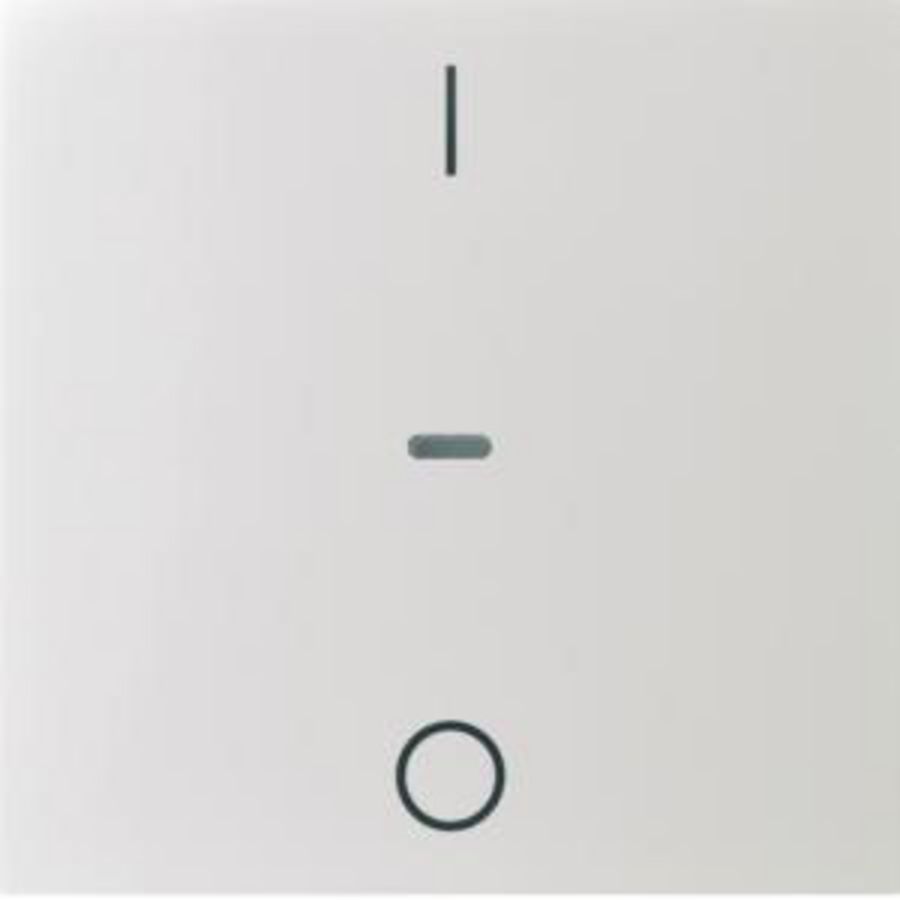 Drukknopmodule afdekking 1-v I/O berker S.1/B.3/B.7 wit