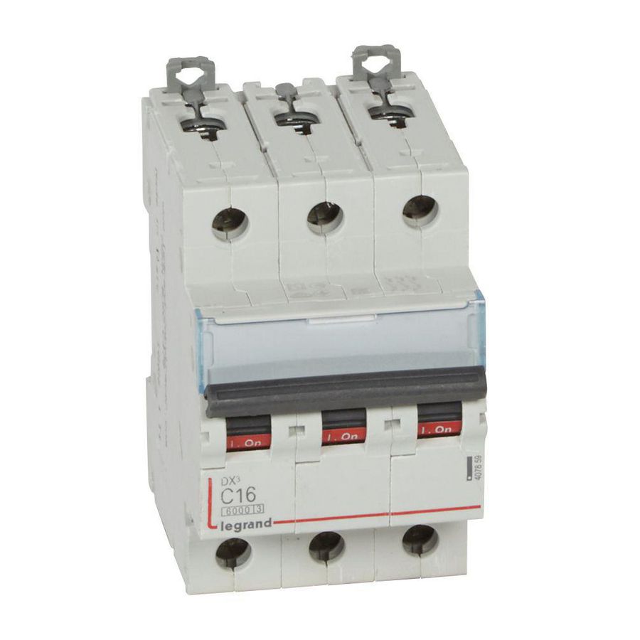 Installatieautomaat DX³ 6000A/10kA 3-polig C-karakteristiek 16A