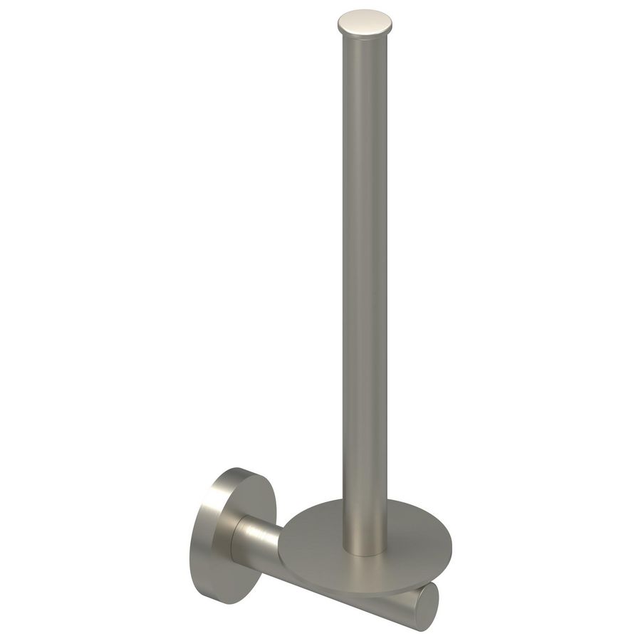 Reserverolhouder wand 2 rollen geborsteld nickel