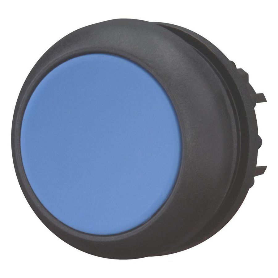 Drukknop vlak blauw terugverend M22S-D-B VVE=10