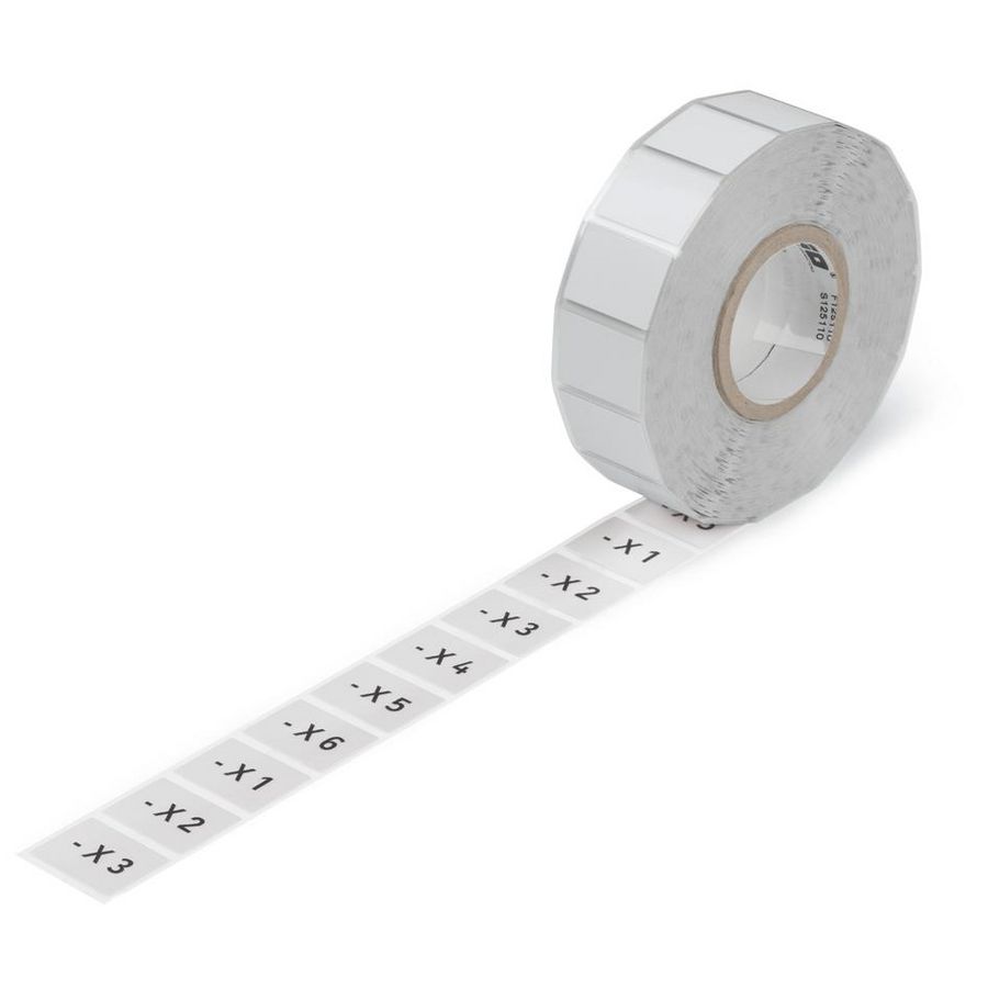 Schakelaarschildjes 22 x 22 mm zilverkleurig 210-858