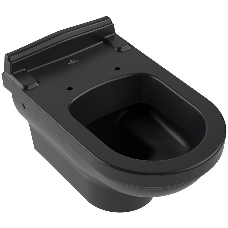 Wandcloset diepspoel Hommage 370x600mm Pure Black CeramicPlus (excl. zitting)