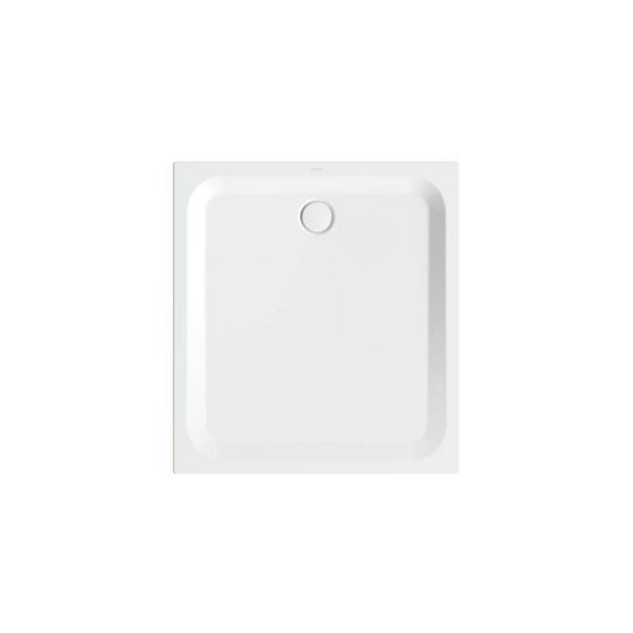 Douchebak geglazuurd staal BetteUltra 1200×1100×35mm wit AS antislip Sense afvoer Ø90mm