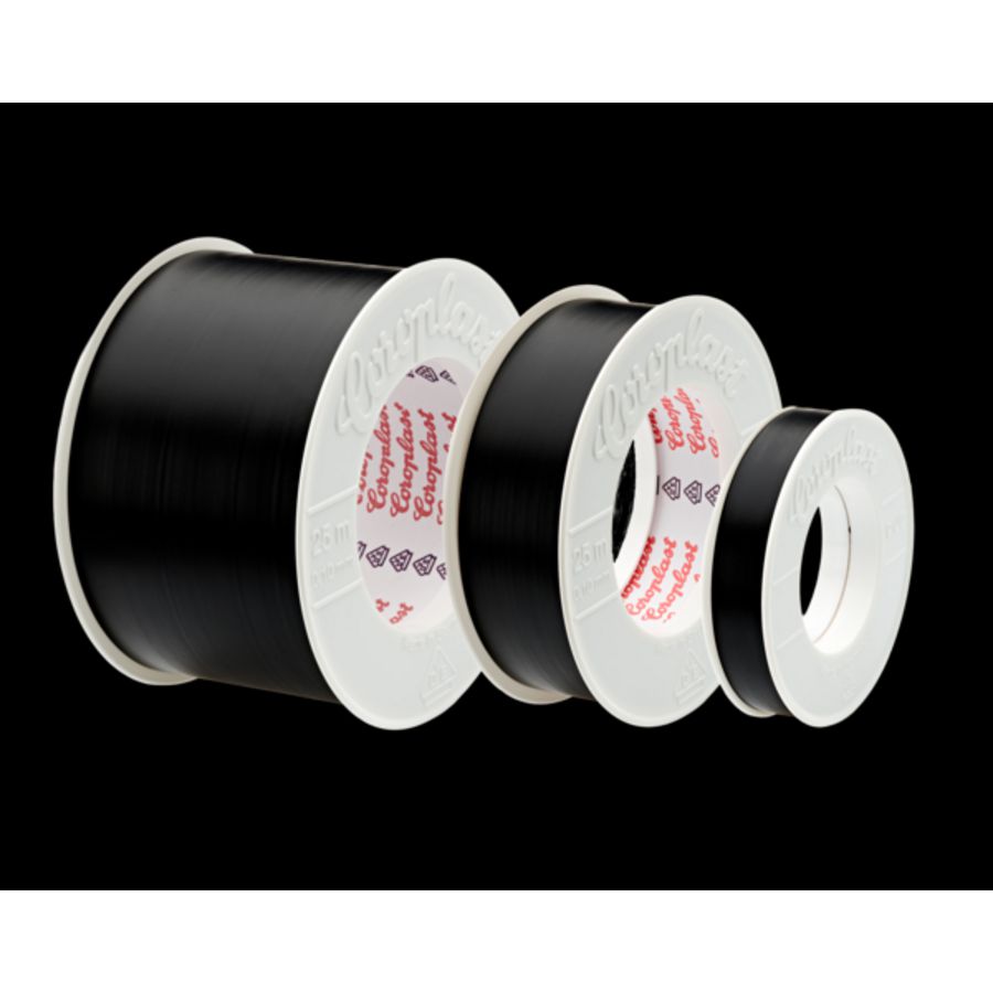 Isolatieband 15mm L=10m. zwart VVE=20