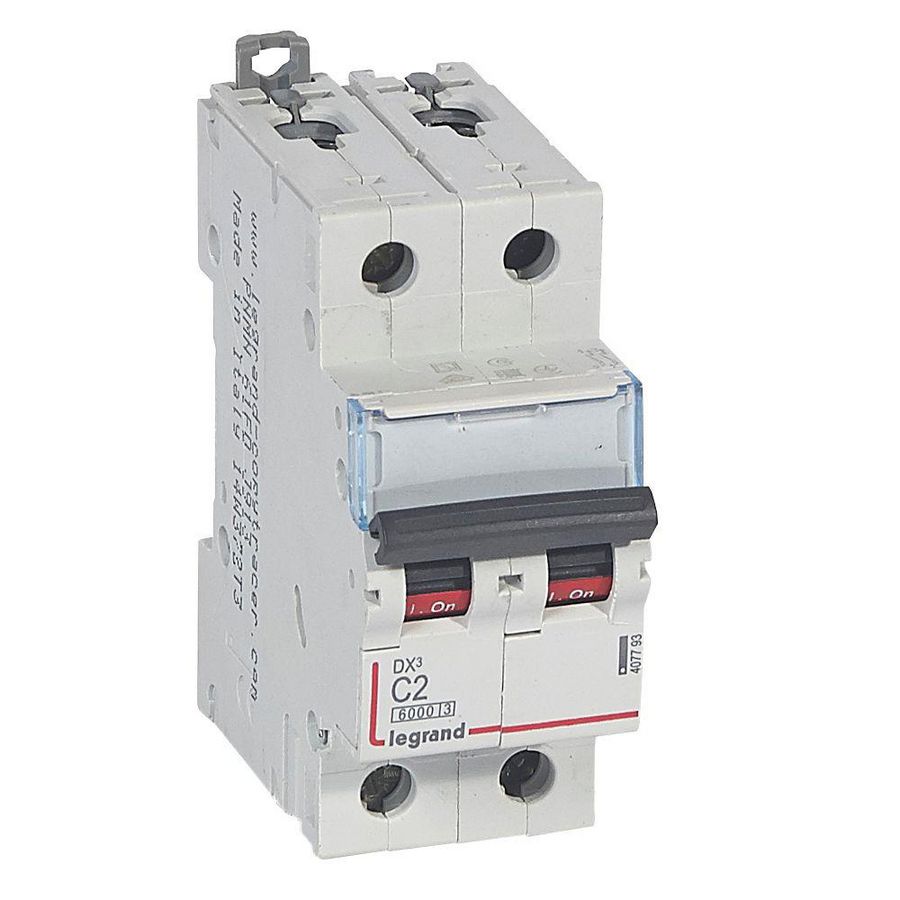 Installatieautomaat DX³ 6000A/10kA 2-polig C-karakteristiek 2A