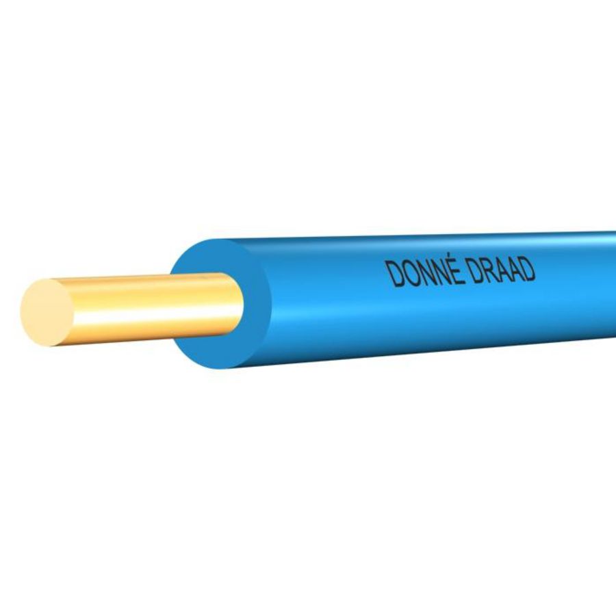 Doos a 100m. Installatiedraad H07Z1-U Cca-D-70C blauw