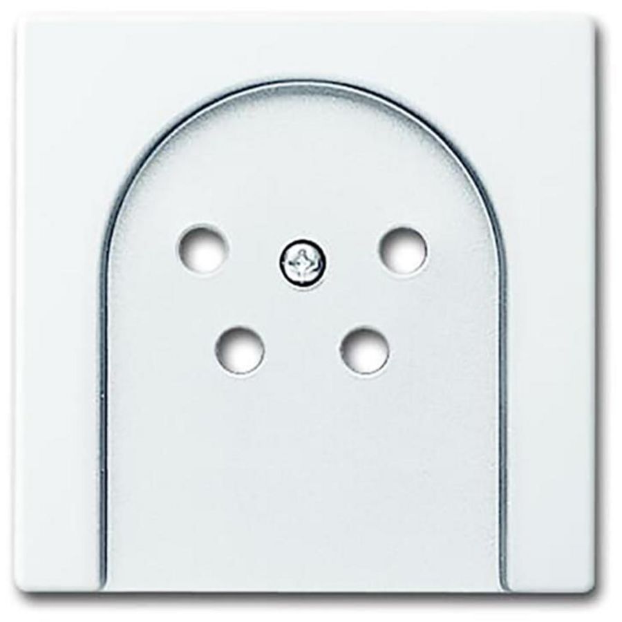 Centraalplaat afd tel contactdoos 4-pens s-studiowit (2767-84-503)