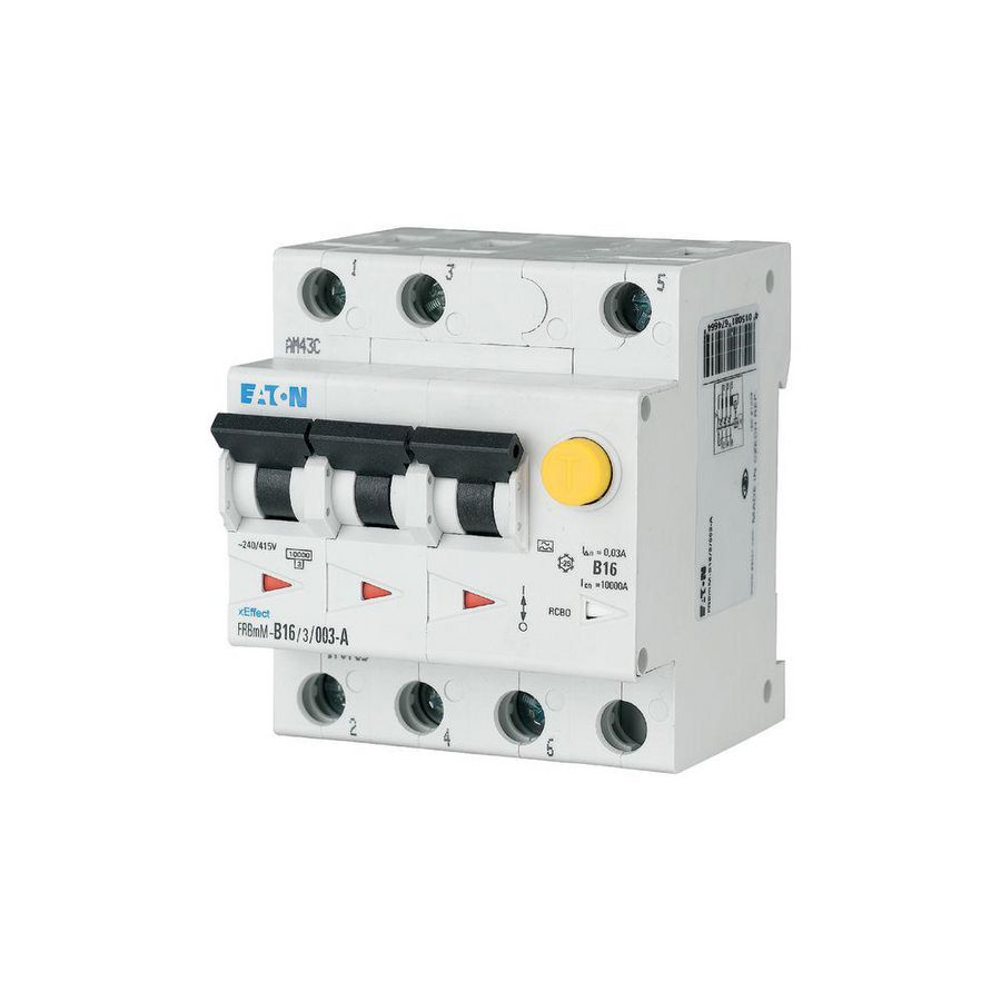 Aardlekautomaat (RCBO) FRBmM 3-polig 10A B-karakteristiek  100mA 10kA A