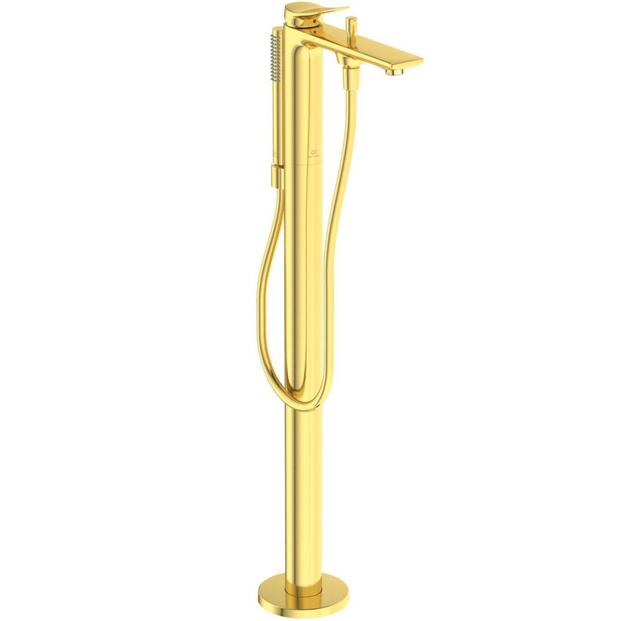 Badmengkraan vrijstaand (afbouwdeel) brushed gold Conca