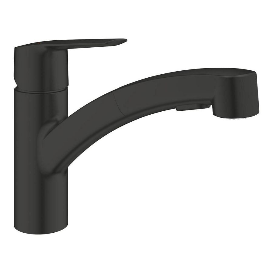 Start Keukenmengkraan Lage Uitloop Dual Spray Matte Black