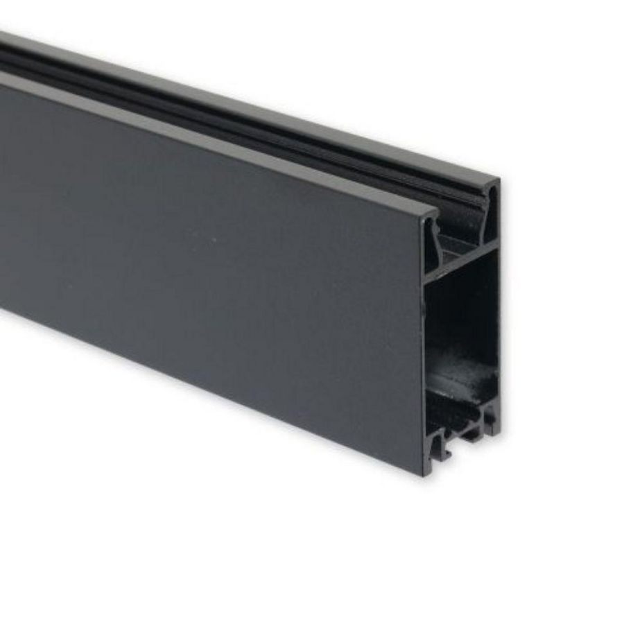 Gordijnprofiel VP3 hoog zwart RAL9005 L=200cm