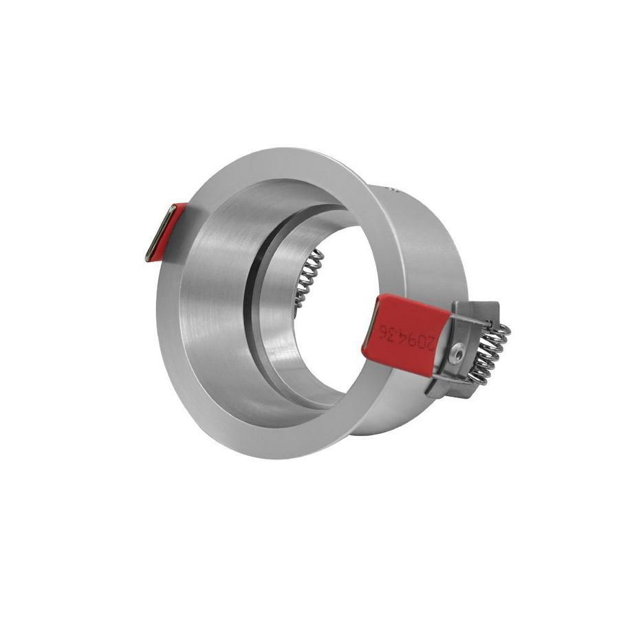 Inbouwarmatuur 50mm rond ø75mm verstelbaar alu